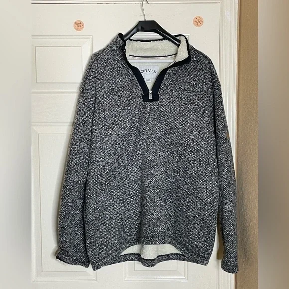 Orvis Mens Signature Quarter Zip Pullover Sweater (gray ,XXlarge )‌‌‌‌‌‌‌‌‌‌ - Picture 10 of 11